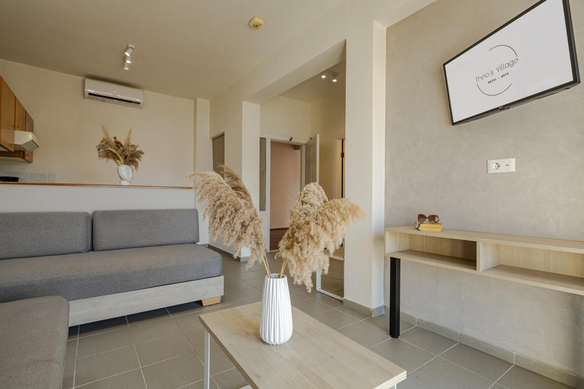 Theos Village Apartments Kato Daratso Zewnętrze zdjęcie